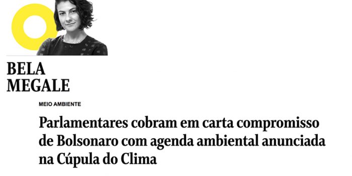 Carta da RAPS pelo clima e meio ambiente a Bolsonaro vira destaque em O Globo